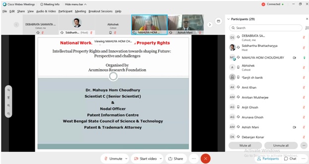 National Level workshop On Intellectual Property Rights Awareness